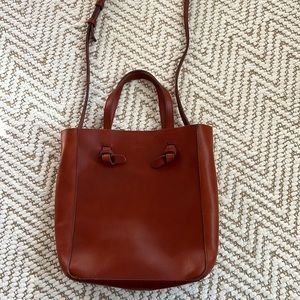 Nisolo Simone Convertible Shopper. Color Brandy. Excellent condition.